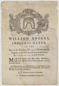 Breeches Makers, William Rogers by English School