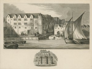 Bridewell Palace on the Banks of the River Thames by English School