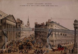 Bridge Over the Street at Mansion House, c.1862