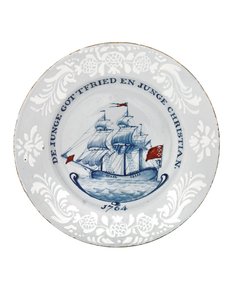 Bristol Delft plate, probably Richard Frank of Redcliffe