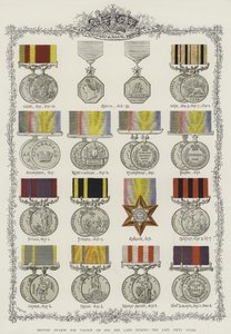 British Awards for Valour on Sea and Land during the Last Fifty Years by English School