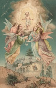 British Christmas card by English School
