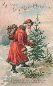 British Christmas card by English School