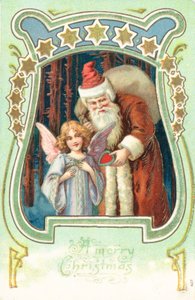 British Christmas Card by English School