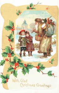 British Christmas Card by English School