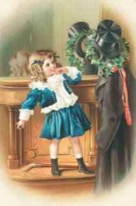 British Christmas Card by English School