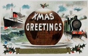 British Christmas card by English School