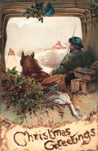 British Christmas cards by English School