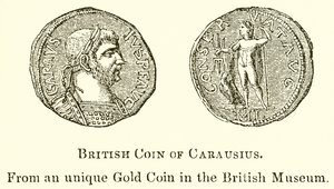 British Coin of Carausius by English School