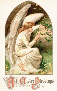 British Easter card by English School