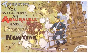 British New Years card