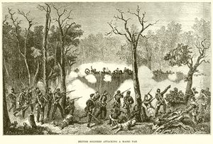 British Soldiers Attacking a Maori Pah