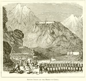 British Troops on the March to Cabul