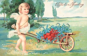 British Valentine card by English School