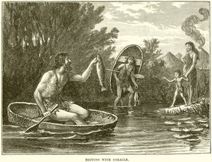 Britons with Coracle by English School