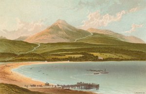 Brodick Bay and Goatfell by English School