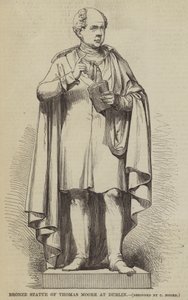 Bronze Statue of Thomas Moore at Dublin by English School