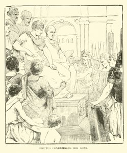 Brutus Condemning His Sons by English School