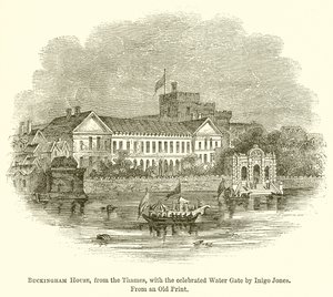 Buckingham House, from the Thames, with the Celebrated Water Gate by Inigo Jones