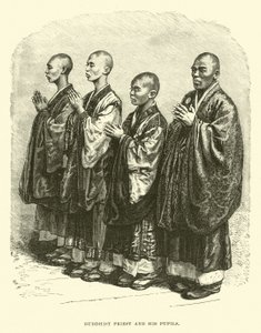 Buddhist Priest and His Pupils