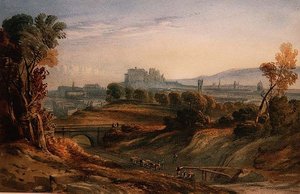 Building the Railway at Edinburgh by English School