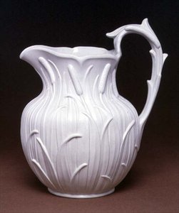 Bullrush Water Jug, made in Hanley, Ridgeway & Abington, c.1848-60