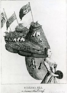 Bunkers Hill, or Americas Head Dress, 1776