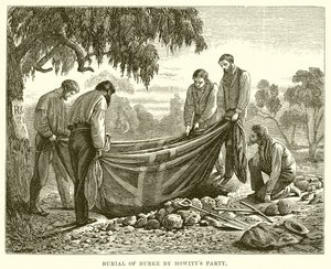 Burial of Burke by Howitt