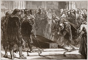 Burial of Luther in the Schloss-Kirk, Wittemberg by English School