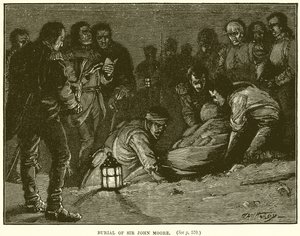 Burial of Sir John Moore by English School