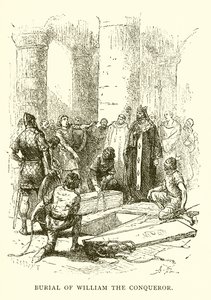 Burial of William the Conqueror by English School