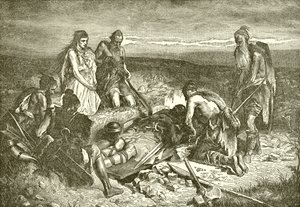 Burial of a Phoenician Chief on the American Coast by English School