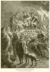 Burial of a Suevian Warrior by English School