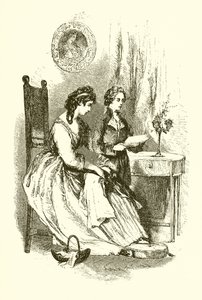 Burke Reading to His Mother by English School