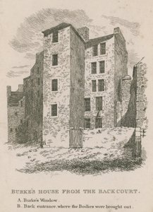 Burkes house from the back court by English School