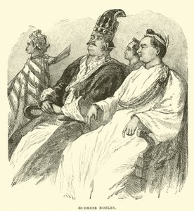 Burmese Nobles by English School