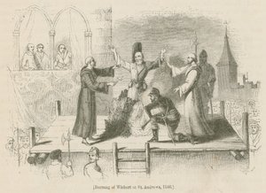 Burning of Wishart at St. Andrews, 1546 by English School