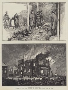Burning of the New Theatre at Exeter, with Great Loss of Life by English School