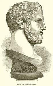 Bust of Alcibiades by English School