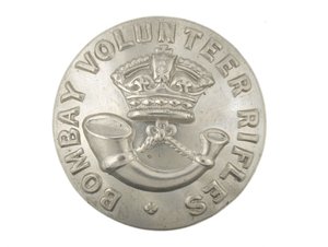 Button, Bombay Volunteer Rifles, pre-1901 by English School