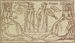 John Knox and Christopher Goodman haranguing Mark Queen of Scots