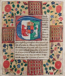 Quadripartite indenture of King Henry VII by English School