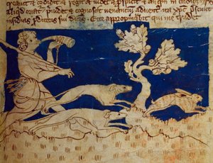 Hunting Scene, from Bestiary