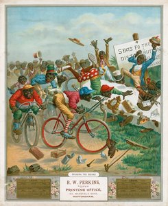 Calendar for 1898. Bicyclists by English School