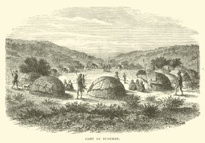 Camp of Bushmen by English School