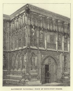 Canterbury Cathedral, Porch at South-West Corner by English School