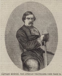 Captain Burton, the African Traveller by English School