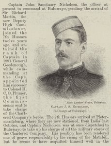 Captain J S Nicholson, In Charge at Buluwayo by English School