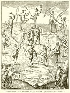 Captain Smith Taken Prisoner by the Indians by English School