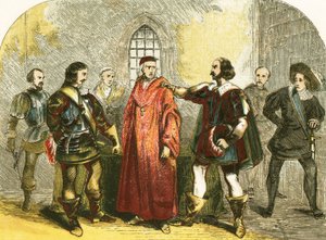 Cardinal Wolsey arrested for high treason